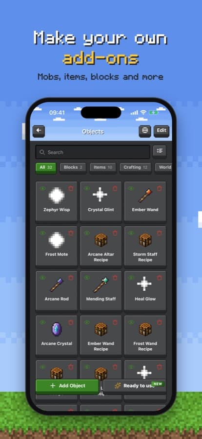 Créez vos propres addons Minecraft
