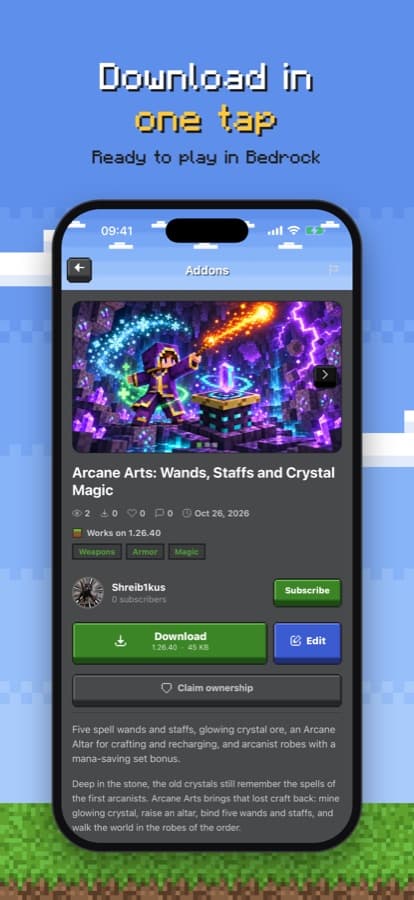 Add-ons in one tap