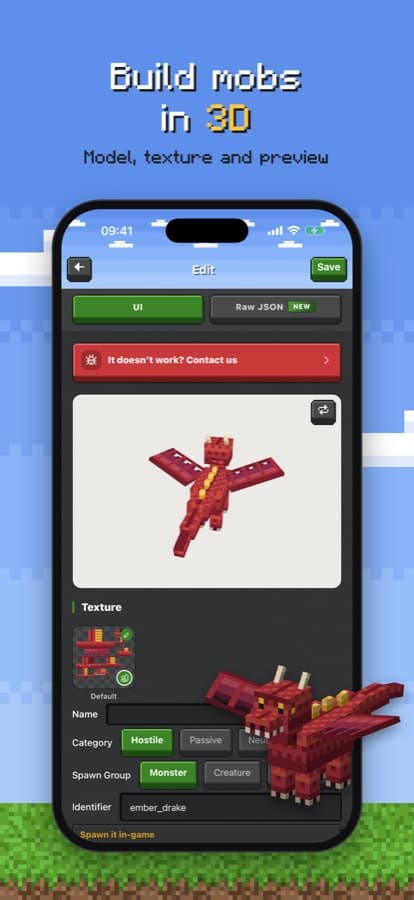 Godcraft: Build mobs in 3D